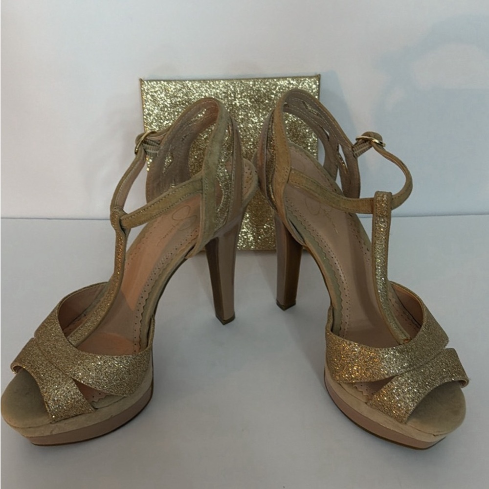 Elegant Gold Women's Heels